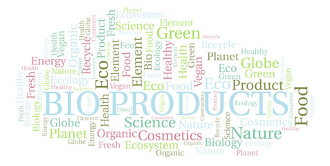 Fototapeta premium Bio Products word cloud.