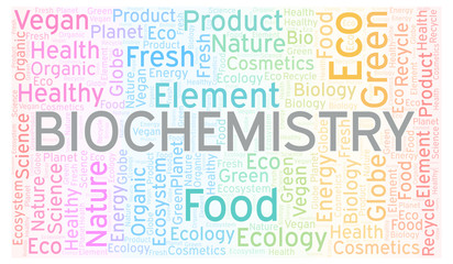 Fototapeta premium Biochemistry word cloud.