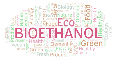 Fototapeta premium Bioethanol word cloud.