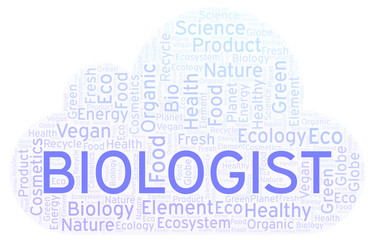 Obraz premium Biologist word cloud.