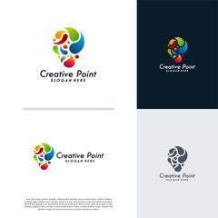 Creative Point logo designs concept, Colorful Place logo symbol
