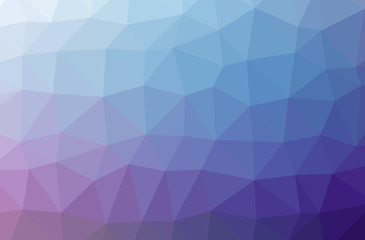 Illustration of beautiful blue low poly background.