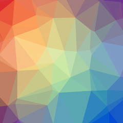 Obraz premium Illustration of beautiful blue low poly background.