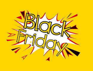 black friday pop art