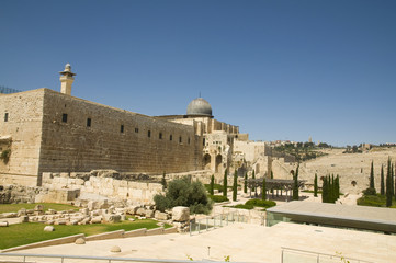 Fototapeta premium Temple Mount in Jerusalem, Old City, Israel
