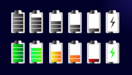 battery icon illustration design