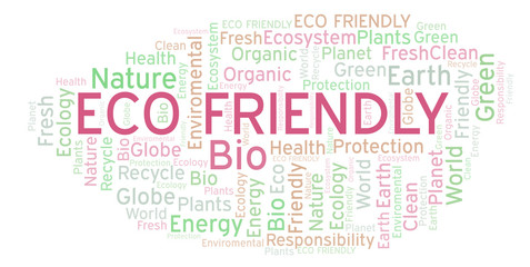 Fototapeta premium Eco Friendly word cloud.