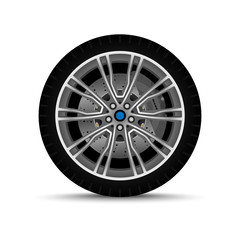 Fototapeta premium car wheel. tire