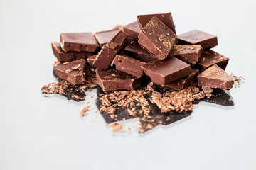 Pieces of chocolate
