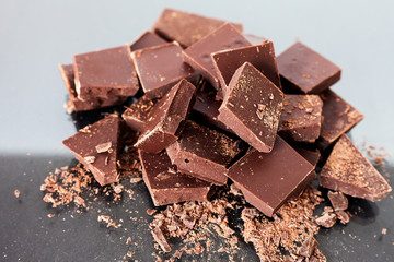 Pieces of chocolate