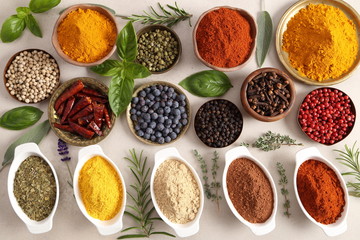 Spices and herbs.
