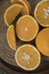 Fototapeta na wymiar Healthy orange fruits background many orange fruits