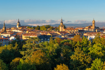 Downtown of Vitoria-Gasteiz at sunset, Basque Country, Spain