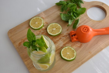 Cocktail with lime