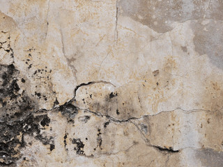 old dirty wall with crack