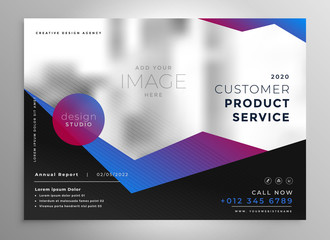 elegant professional geometric brochure presentation template