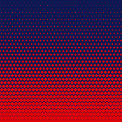 red rhombus shape halftone background