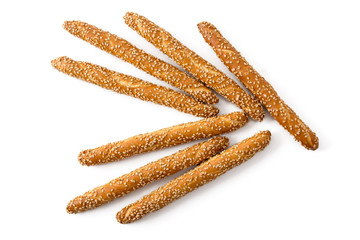 Knusprige Laugenstangen mit Sesam