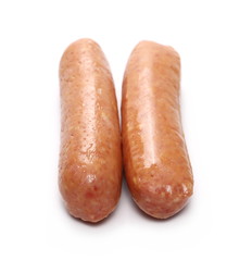 Sausages isolated on white background