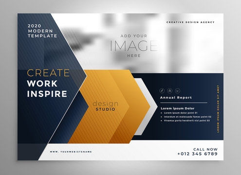 abstract professional brochure design template