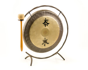 Chinese gong isolated