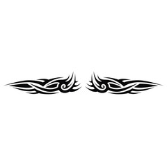 Fototapeta na wymiar tribal tattoo vector art design, pattern abstract element vintage on white background