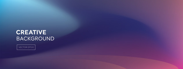 Abstract colorful blend purplish pink creative dynamic banner background
