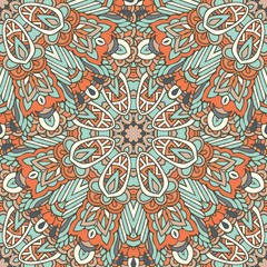 Vintage Ethnic Festive Luxury Floral Vector Pattern
