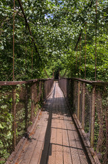 bridge over the mountain river