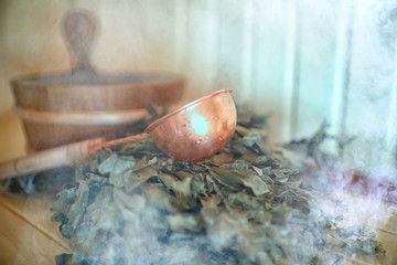 Russian sauna broom / sauna accessories, broom for sauna, Russian traditional sauna, steam bath with broom hot steam