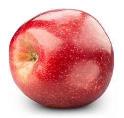 Red apple isolated on white
