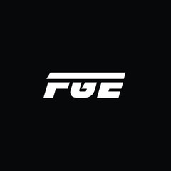 Minimal Letters FGE Logo Design
