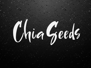 Chia seeds vector background