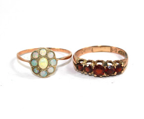 Vintage Necklace Brooch Antique Jewellery on White Background