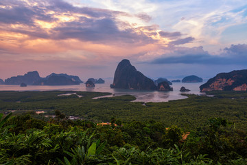 Phang Nga bay from Samet Nangshe viewpoint, Thailand