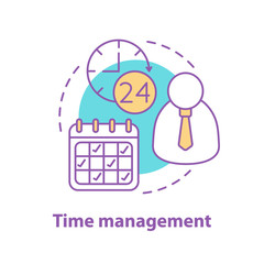 Time management concept icon