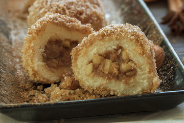 topfenknödel, Birnenfülle, Äpfelfülle