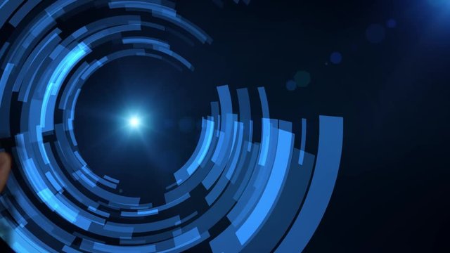 Business button 24 hours service online network web icon business man hand hologram hud projection