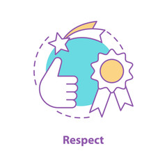 Respect concept icon