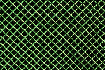 metal mesh or aluminum grid on black background