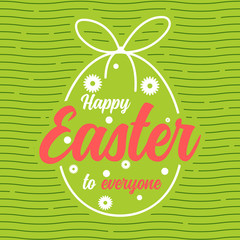 Naklejka premium happy easter egg