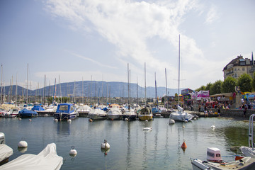 Yachts on the dock