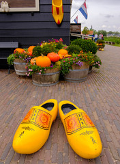 Traditional wooden shoes in Holland