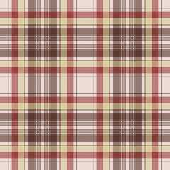 Brown plaid pixel fabric texture seamless pattern