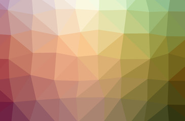 Naklejka premium Illustration of beautiful orange low poly background.