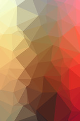 Obraz premium Illustration of beautiful orange low poly background.