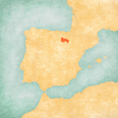 Map of Iberian Peninsula - La Rioja