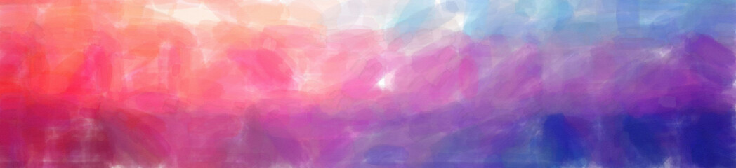 Illustration of red, blue and purple Watercolor background, abstract banner.