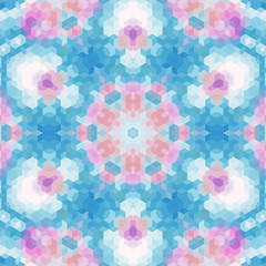 Seamless tile ornamental mosaic abstract pattern