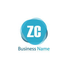 Initial Letter ZC Logo Template Design